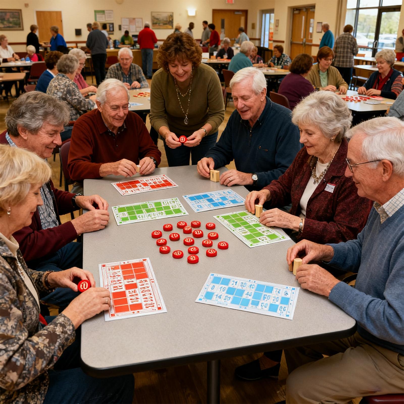 Play Friends Party Games - Conjunto de bingo de madeira engraçado