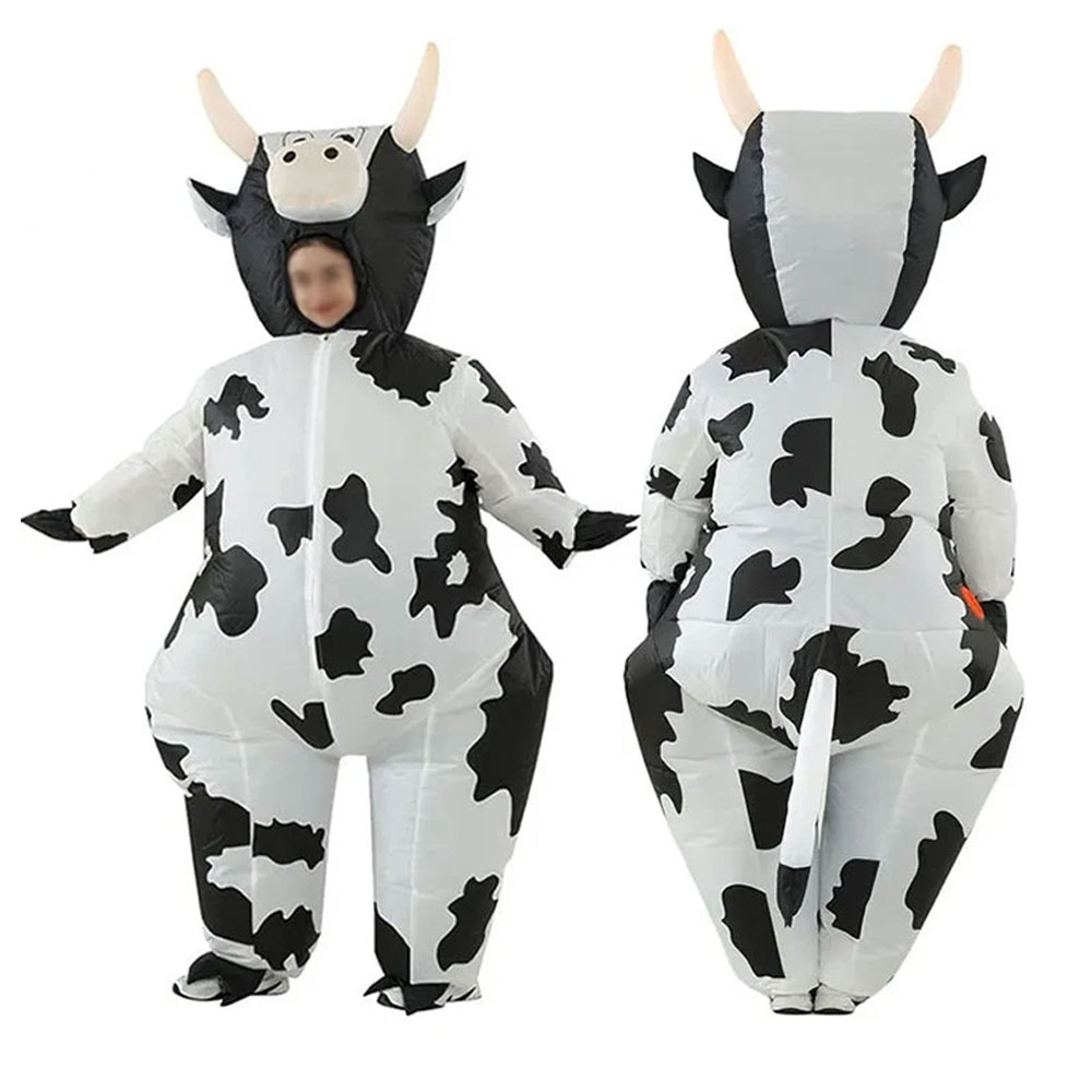 Party Games Animals - Fantasia Inflável de Vaca Leiteira para
