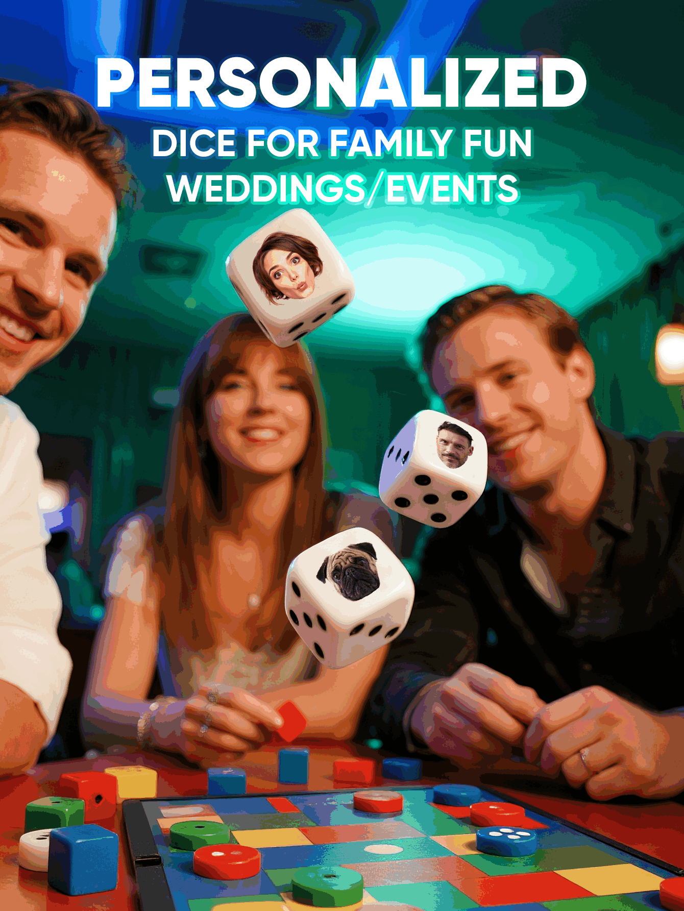 Dado de Rosto Personalizado, D - Party Games Adult Birthday avaliação e preço